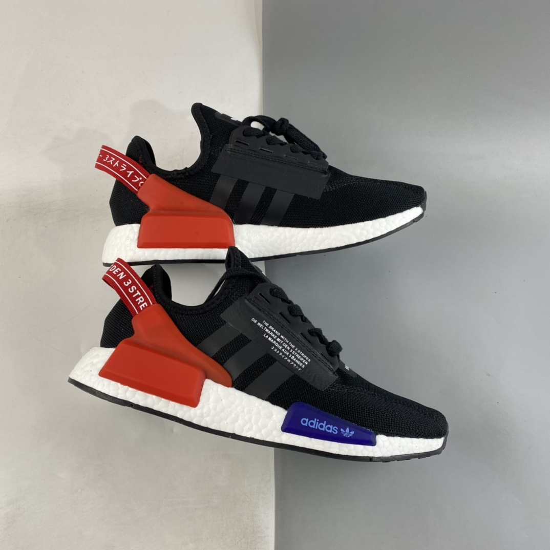 P200  Adidas NMD_R1 V2 阿迪三叶草低帮休闲爆米花跑步鞋 GW3553