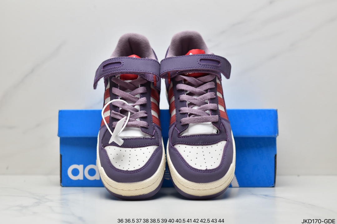 160 阿迪达斯Adidas三叶草 Originals Forum 84 Low 罗马系列魔术贴