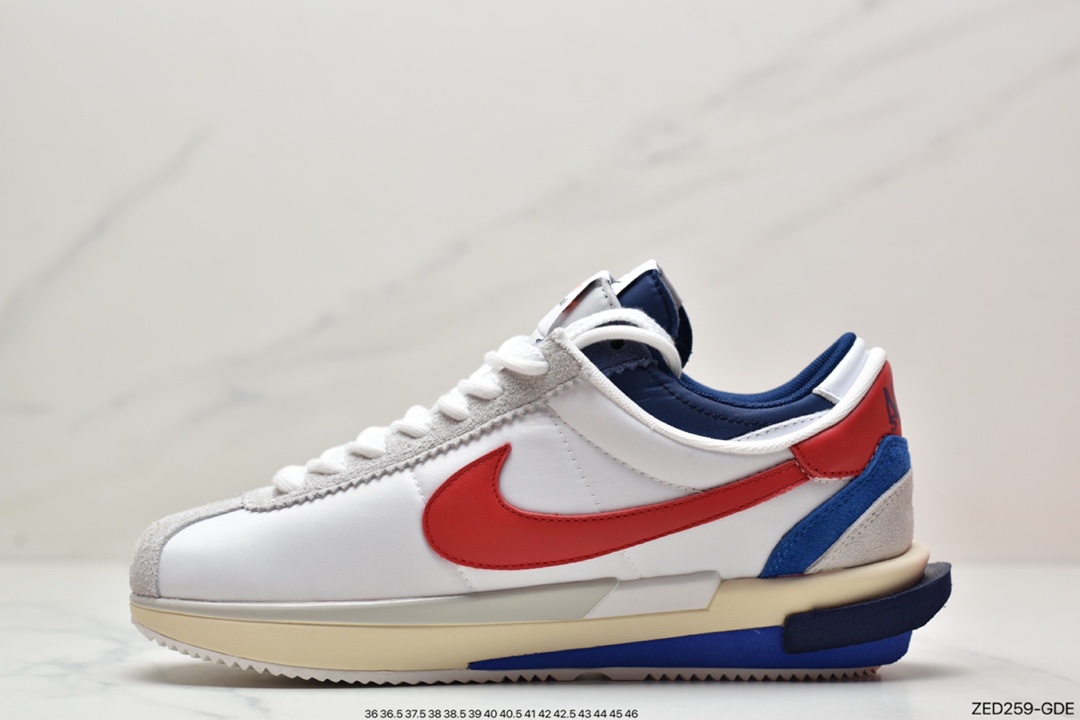 260 耐克Sacai x Nike Air Zoom Cortez 4.0”OG Royal Fuchsia”4.0 50周年联名款DQ0581-001