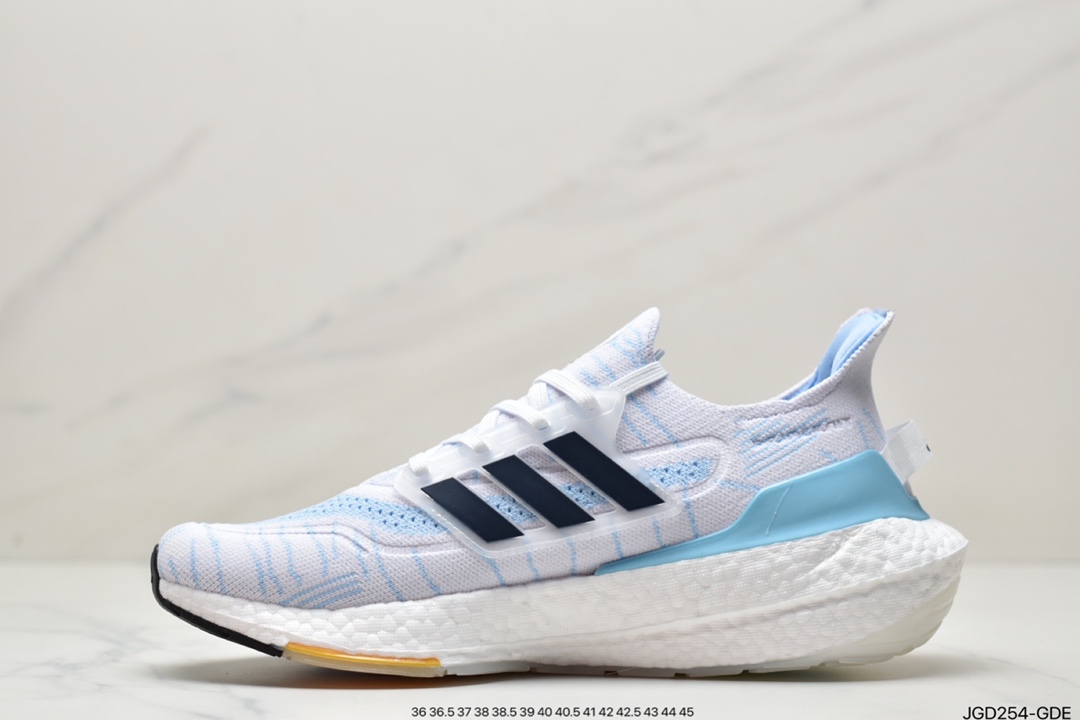 180 阿迪达斯Adidas Ultra Boost 2021”White Clear Blue”UB2021版袜套式GZ7120