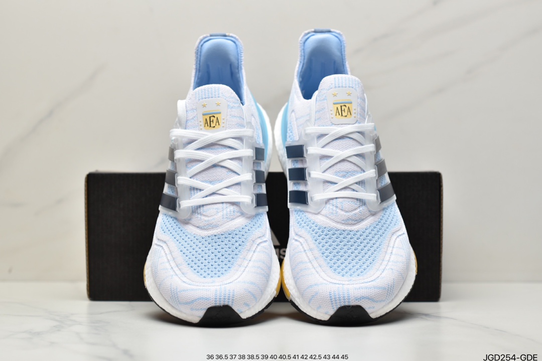 180 阿迪达斯Adidas Ultra Boost 2021”White Clear Blue”UB2021版袜套式GZ7120