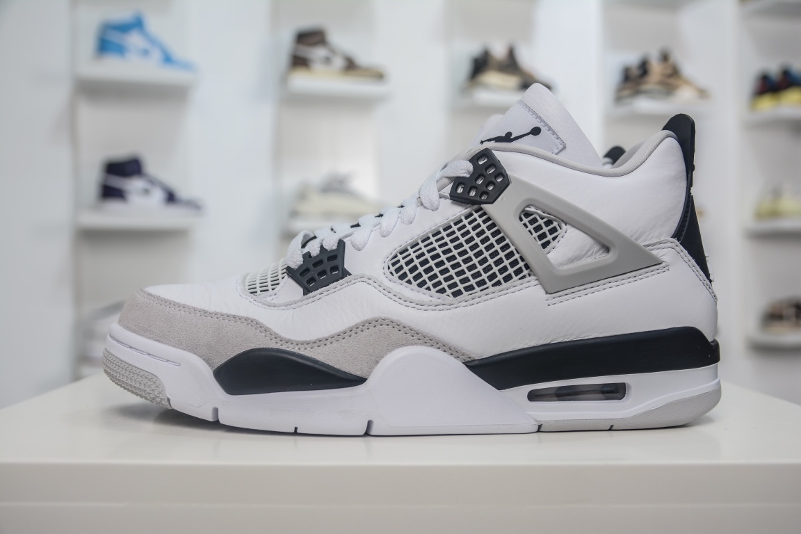 全新G版出货 Air Jordan 4“Military Black”AJ4 乔4 小白水泥一针一线真实原数据打版制作专供外贸鬼佬 原鞋玩家都懂不是市场最好的随意退 拼图过验 对标原鞋 搞不到最好的材料不出货包 F5 个满意（清远厂大师自立门户大作）实力口碑款系列 能懂自然懂