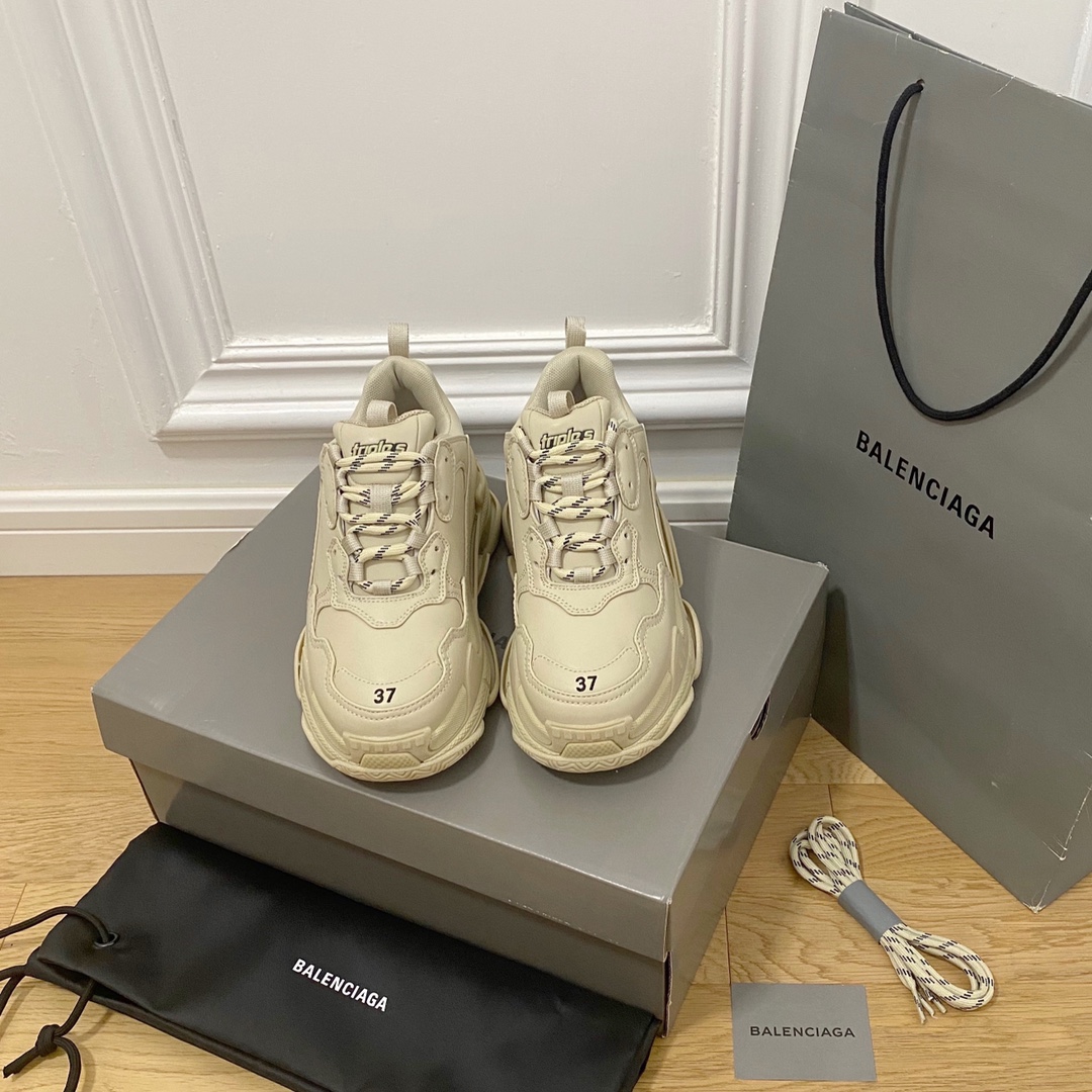 Caqui Balenciaga · Balenciaga 2022ss nuevo nuevo color triles zapatillas de deporte con suela gruesa zapatos para papá …