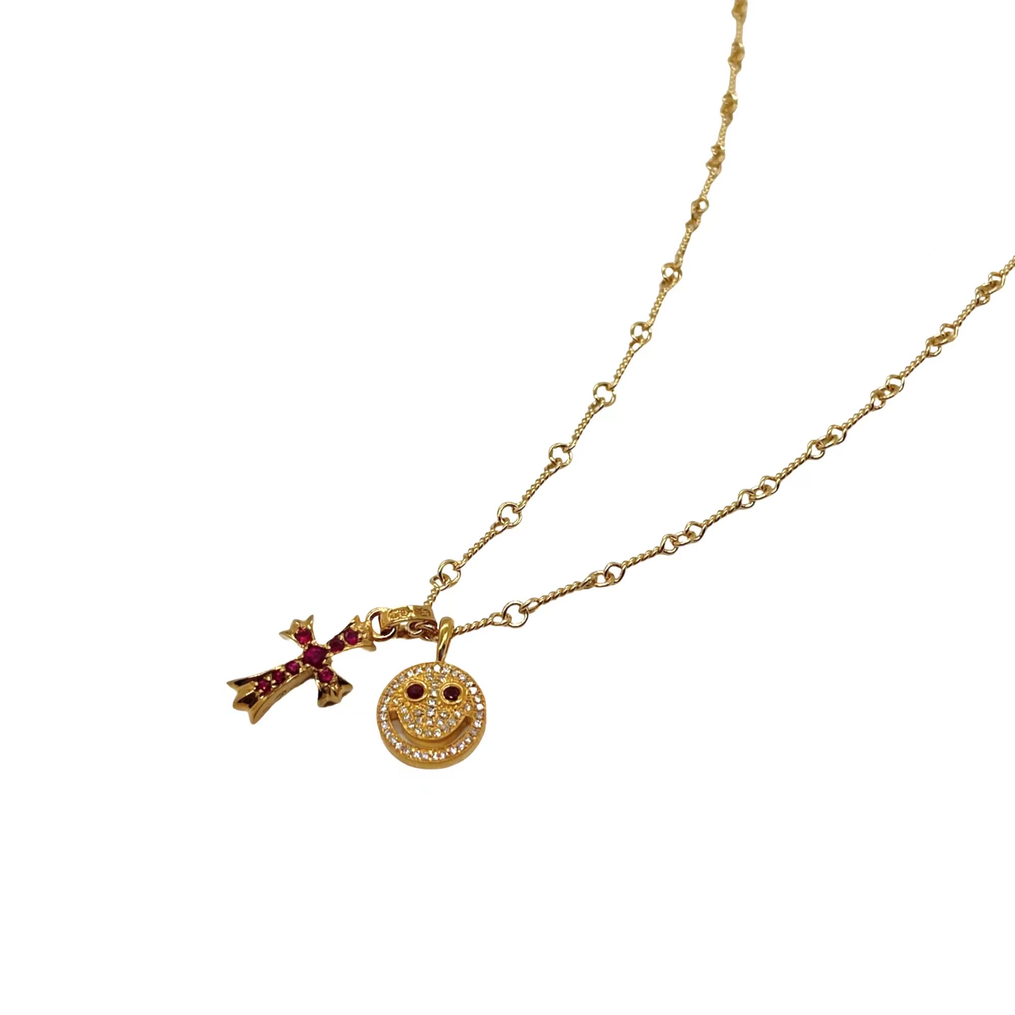 Custom Gold-Plated Diamond Setting, Necklace Pendant