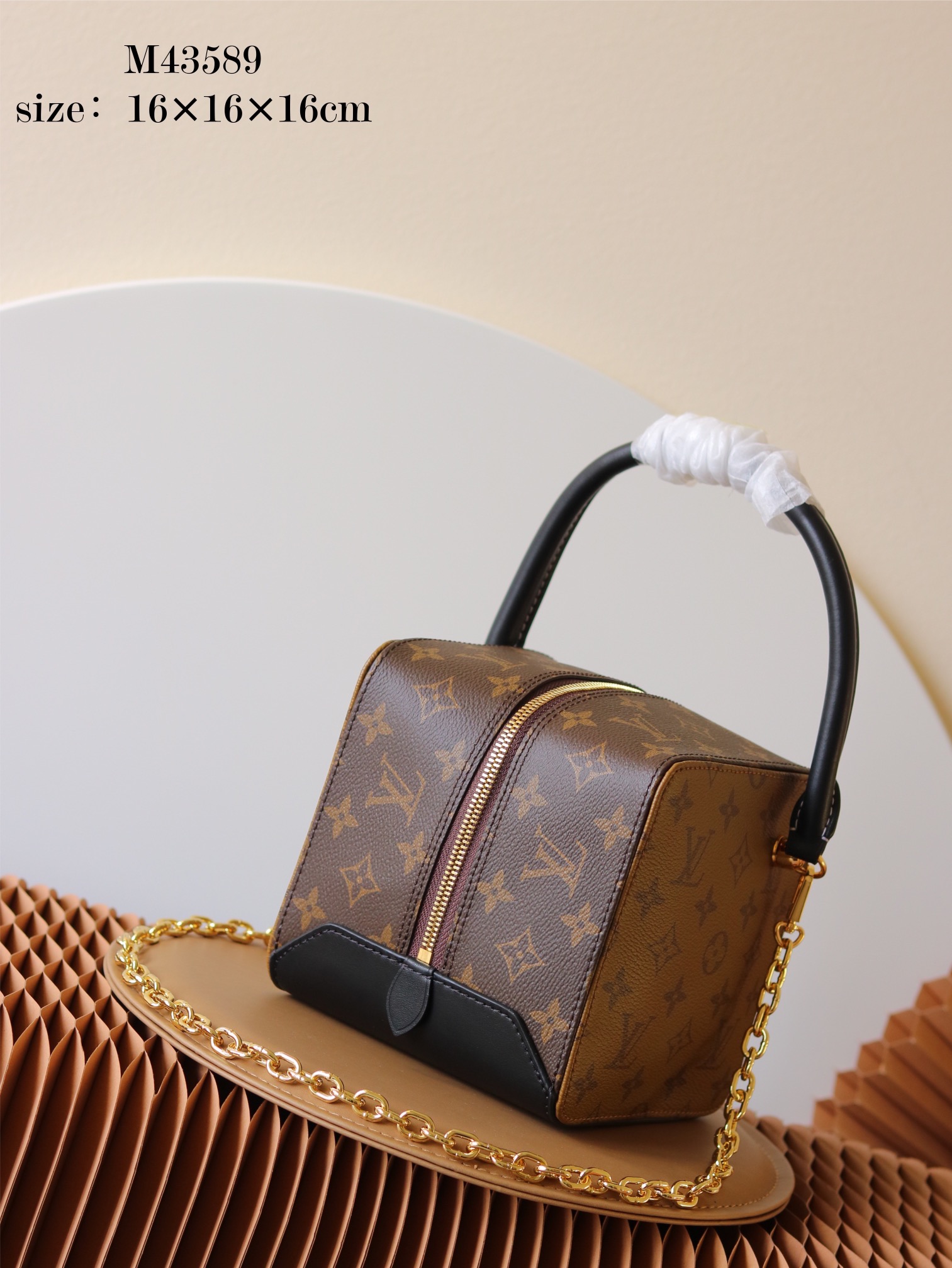 Louis Vuitton Bags Handbags Gold Monogram Reverse Calfskin Canvas Cowhide M43589