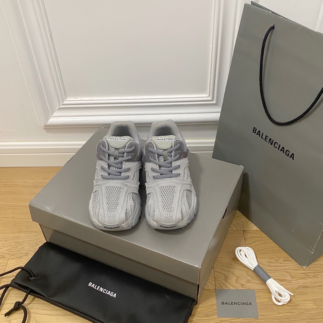 Gris BALENCIAGA · Balenciaga 2022ss nuevo HANTOM ocho generaciones 8.0 zapatos para correr lavados a la moda zapatillas…