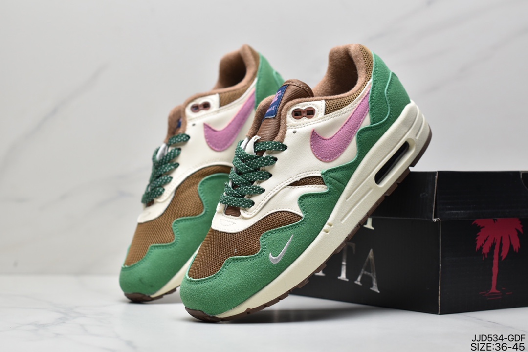 130 Patta x Nike Air Max 1“Monarch”复古休闲跑步鞋DH1348