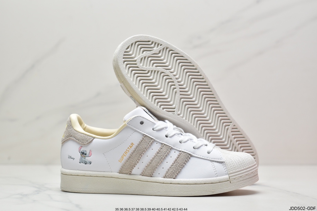 120 阿迪达斯adidas三叶草 Originals Superstar”White/Black/Gold”贝壳头经典百搭休闲运动板鞋