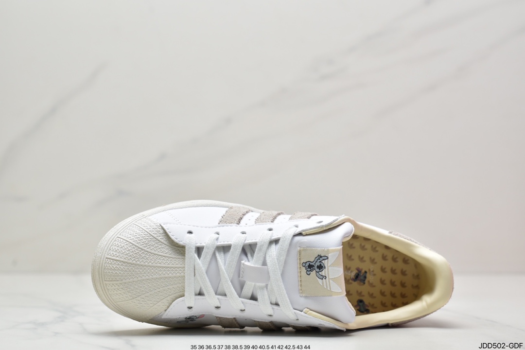 120 阿迪达斯adidas三叶草 Originals Superstar”White/Black/Gold”贝壳头经典百搭休闲运动板鞋