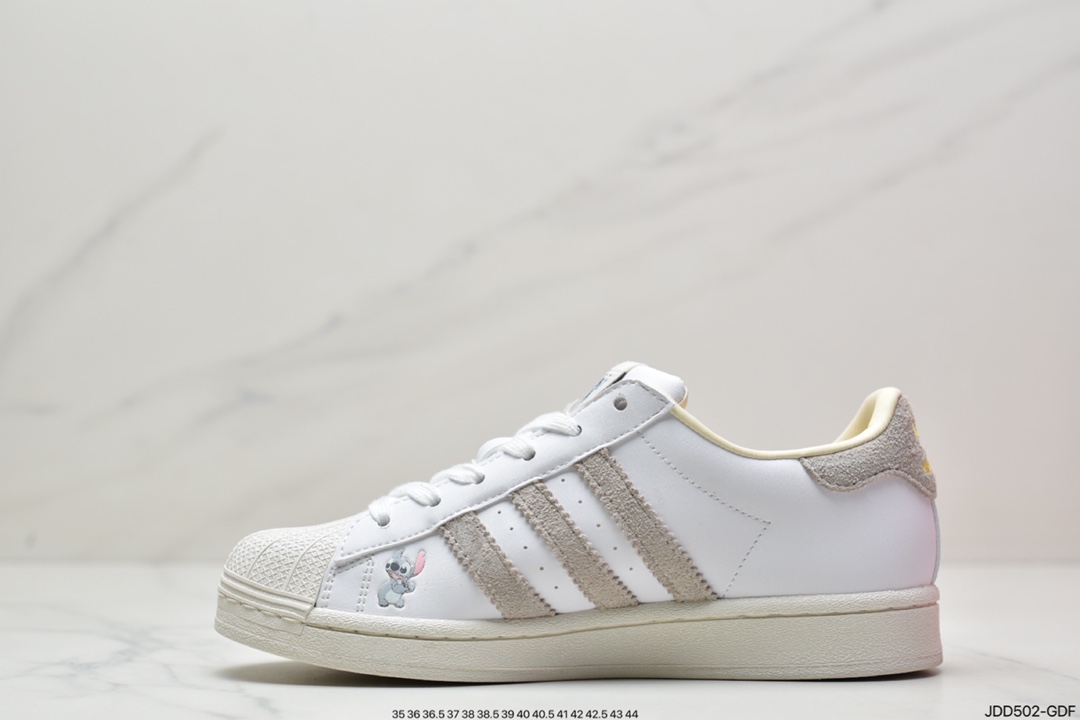 120 阿迪达斯adidas三叶草 Originals Superstar”White/Black/Gold”贝壳头经典百搭休闲运动板鞋