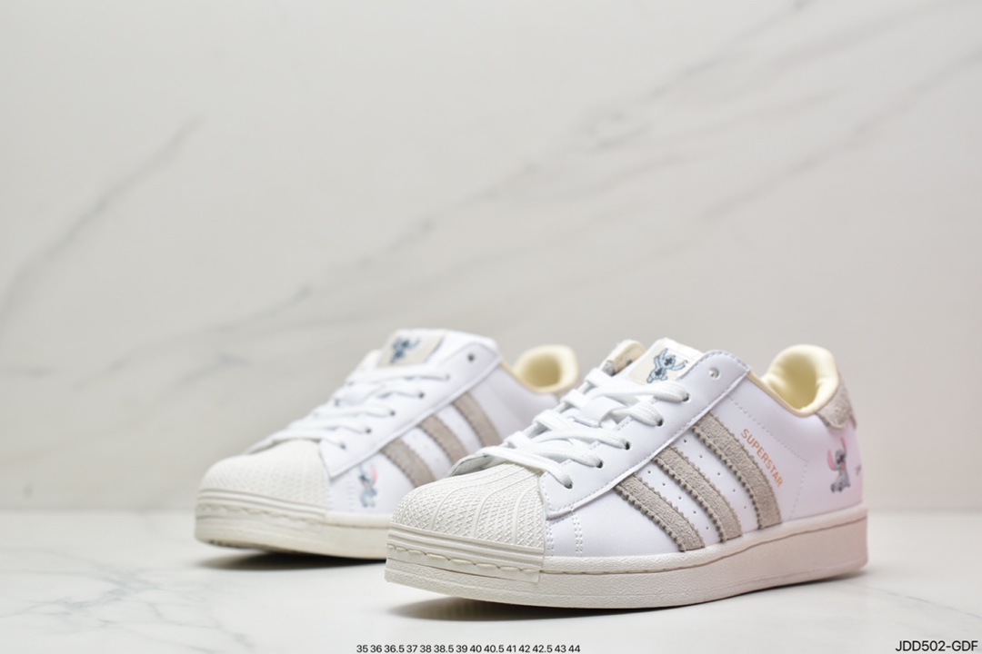 120 阿迪达斯adidas三叶草 Originals Superstar”White/Black/Gold”贝壳头经典百搭休闲运动板鞋