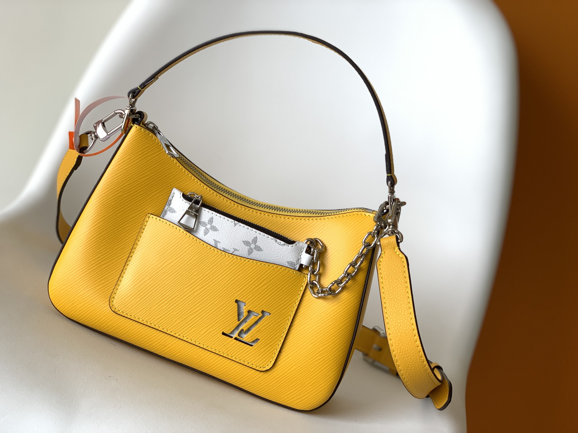 Louis Vuitton LV Marelle Bags Handbags Shop Designer Replica
 Black Blue Caramel White Yellow Epi Canvas Chains M59488