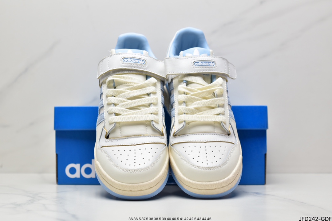 170 阿迪达斯Adidas三叶草 Originals Forum 84 Low 罗马系列魔术贴低帮