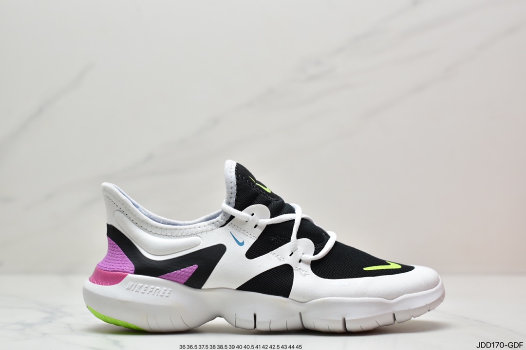 120 耐克Nike Wmns Free Rn 5.0 2019 赤足超弹力大底 超轻网面透气运动跑步鞋 AQ1316