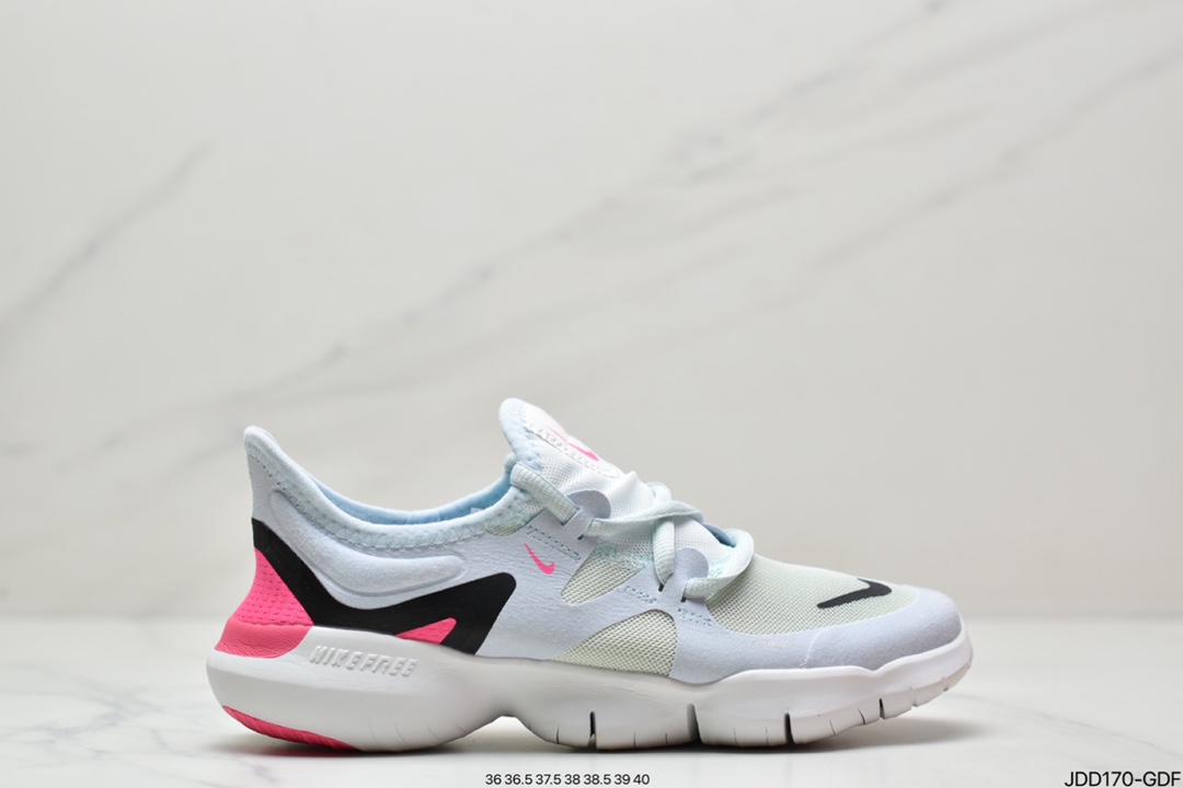 120 耐克Nike Wmns Free Rn 5.0 2019 赤足超弹力大底 超轻网面透气运动跑步鞋 AQ1316