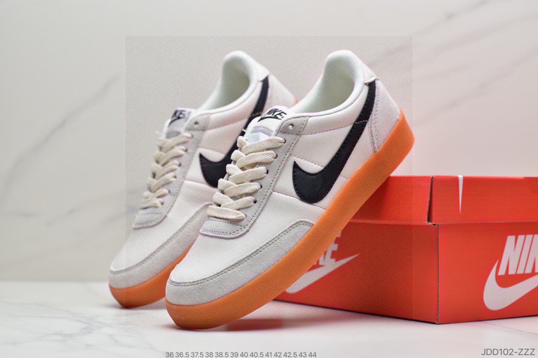 120 耐克板鞋 生胶米白绿色 复古板鞋J.Crew x Nike 联名 Killshot II Leather 采用米白色432997-111