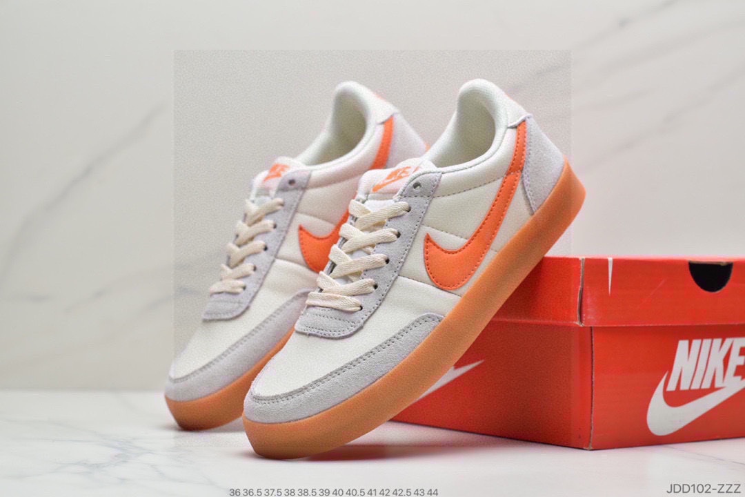 120 耐克板鞋 生胶米白绿色 复古板鞋J.Crew x Nike 联名 Killshot II Leather 采用米白色432997-111