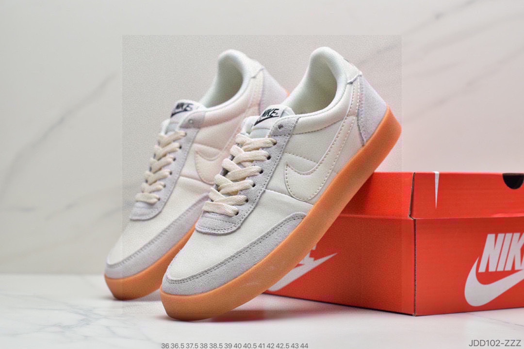 120 耐克板鞋 生胶米白绿色 复古板鞋J.Crew x Nike 联名 Killshot II Leather 采用米白色432997-111