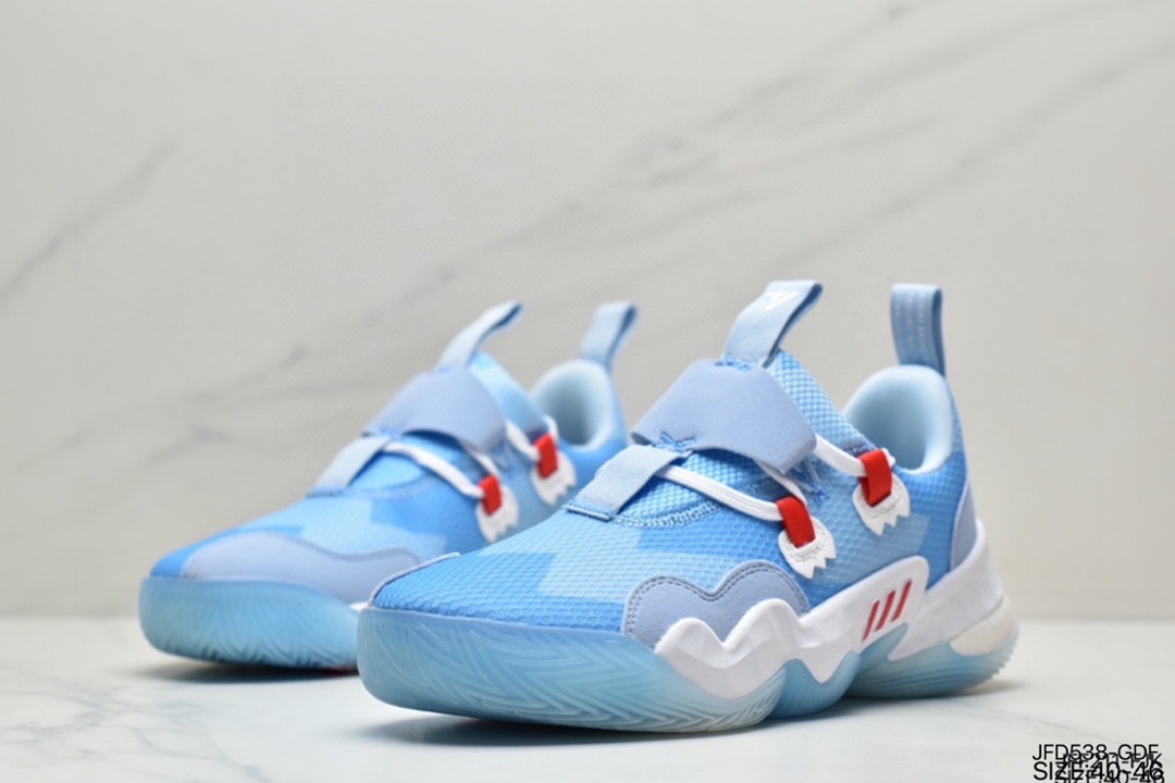 170 Adidas Trae Young 1”Cotton Candy”特雷·杨1代系列低帮篮球鞋“蓝粉棉花糖” H68998