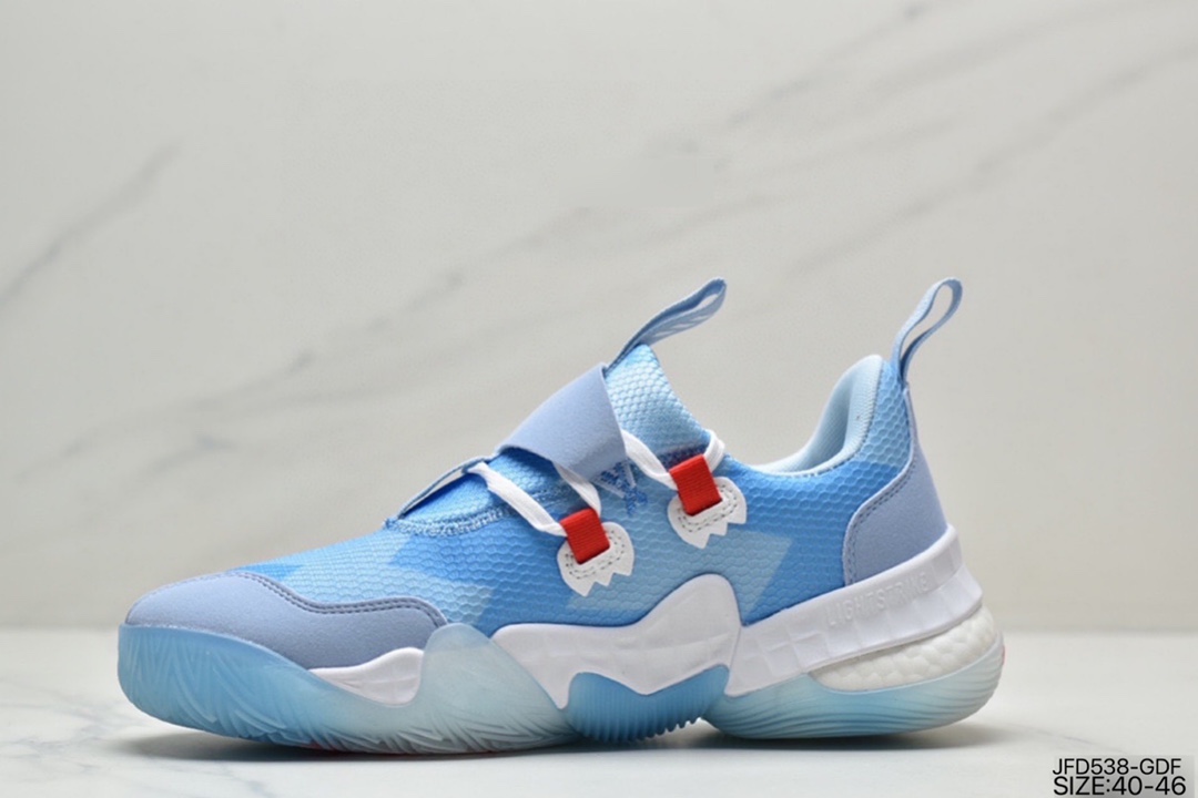 170 Adidas Trae Young 1”Cotton Candy”特雷·杨1代系列低帮篮球鞋“蓝粉棉花糖” H68998