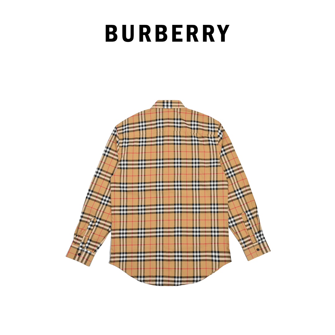 Burberry巴宝莉BBR彩虹条纹长袖衬衫