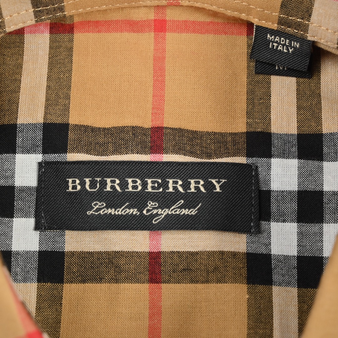 Burberry巴宝莉BBR彩虹条纹长袖衬衫