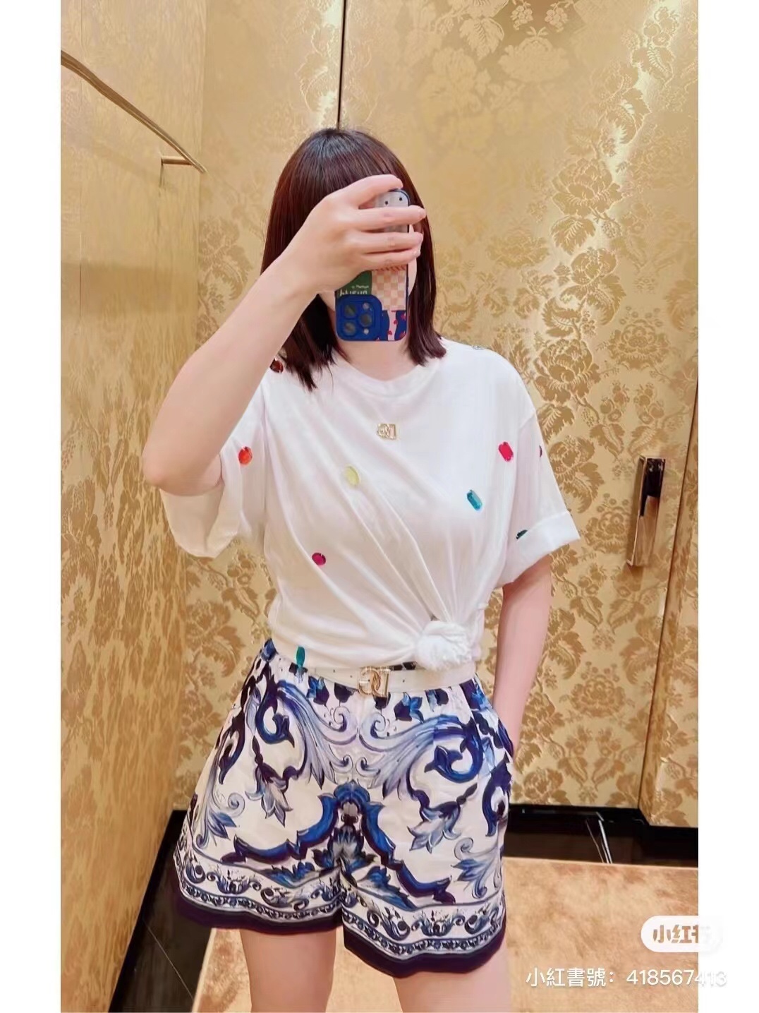 P460 SMLXLXL, WITH A PACK OF ZHUGARBANA, WITH THE ORIGINAL SERIES OF GREEN VARNISH, COTTON-FRUIT SHORTS - 图片 1