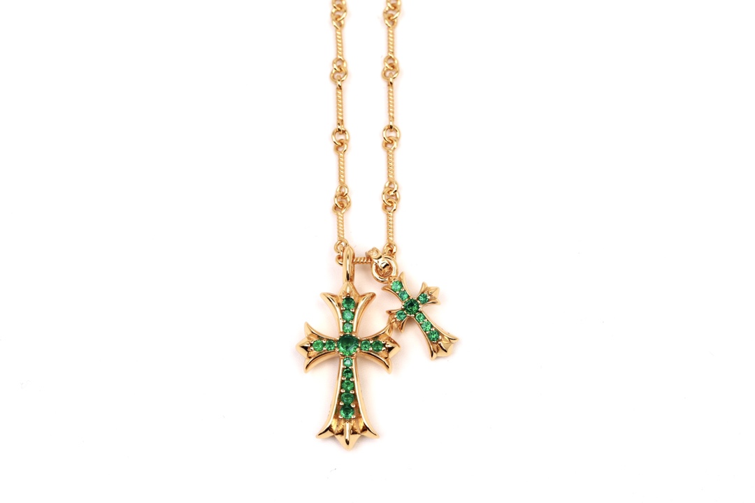 Chrome Hearts Jewelry Necklaces & Pendants Green Unisex Vintage