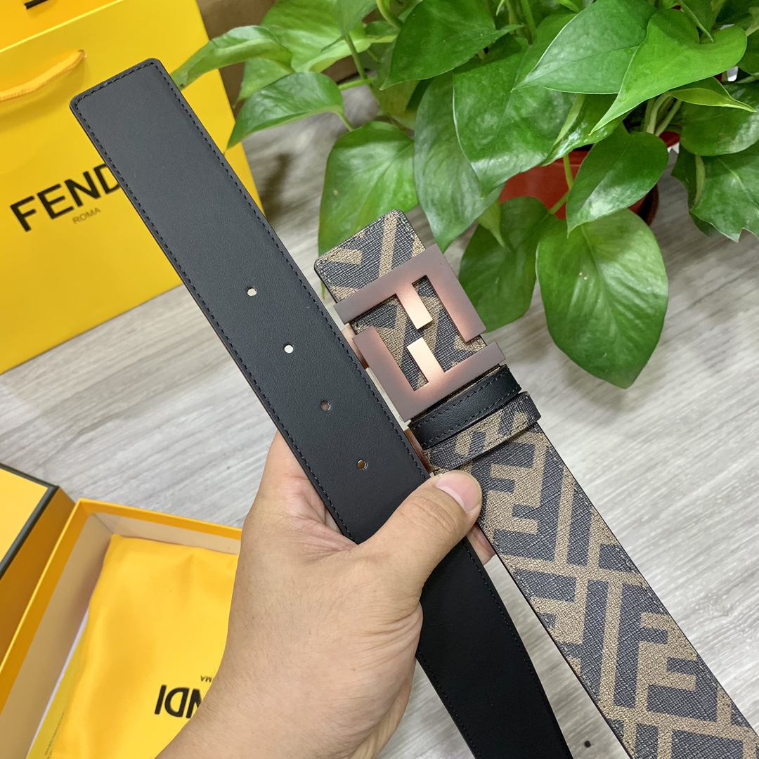 FENDI芬迪专柜同款宽4.0CM双