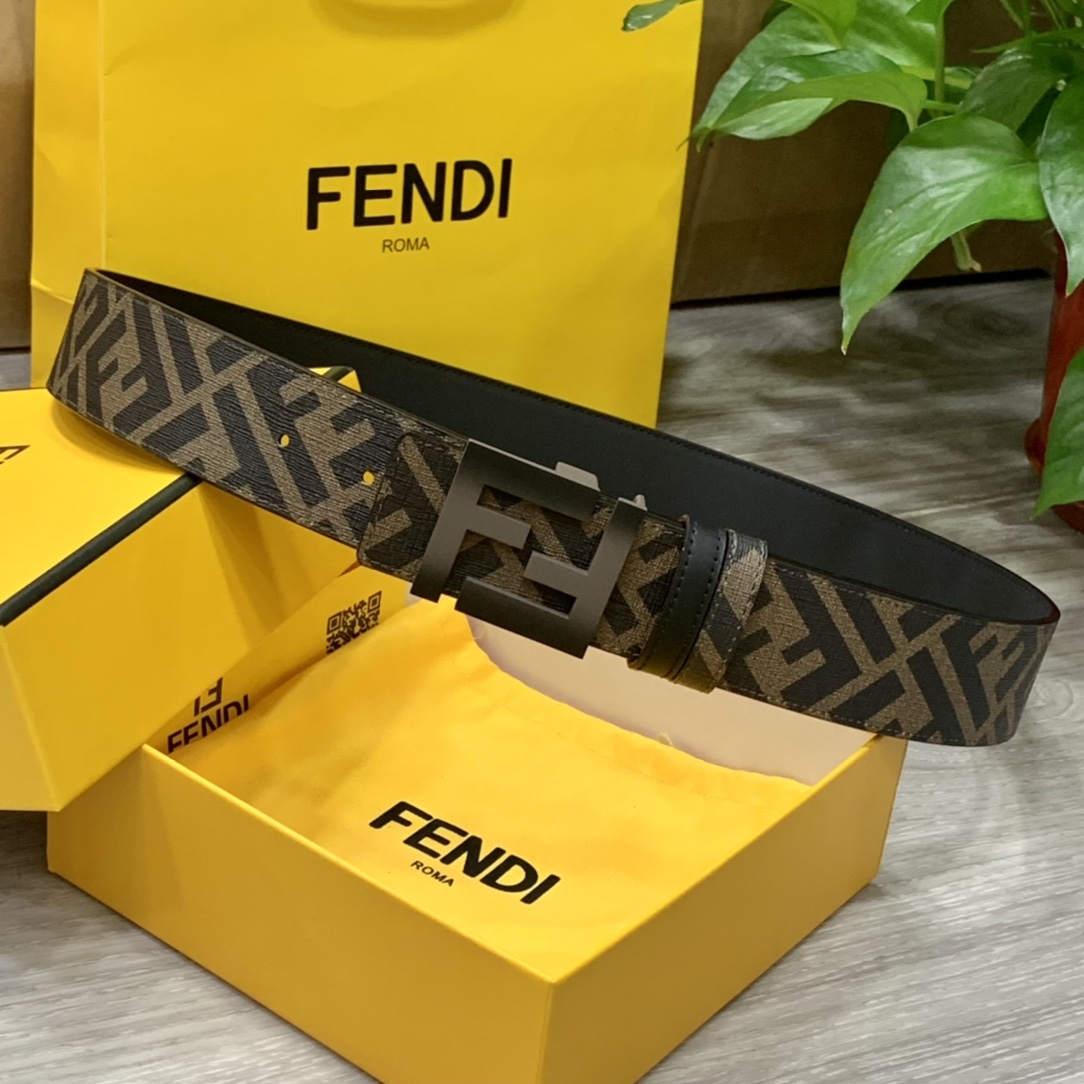 FENDI芬迪专柜同款宽4.0CM双