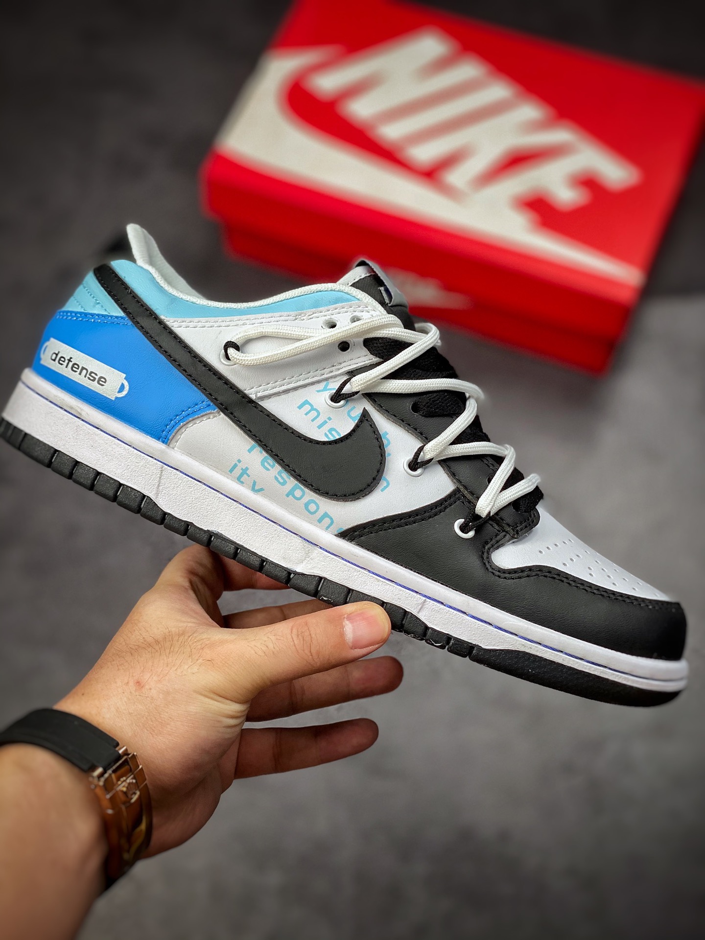 190 Futura x Nike Dunk Low SB联名 解构绑带滑板鞋 DD3363-002