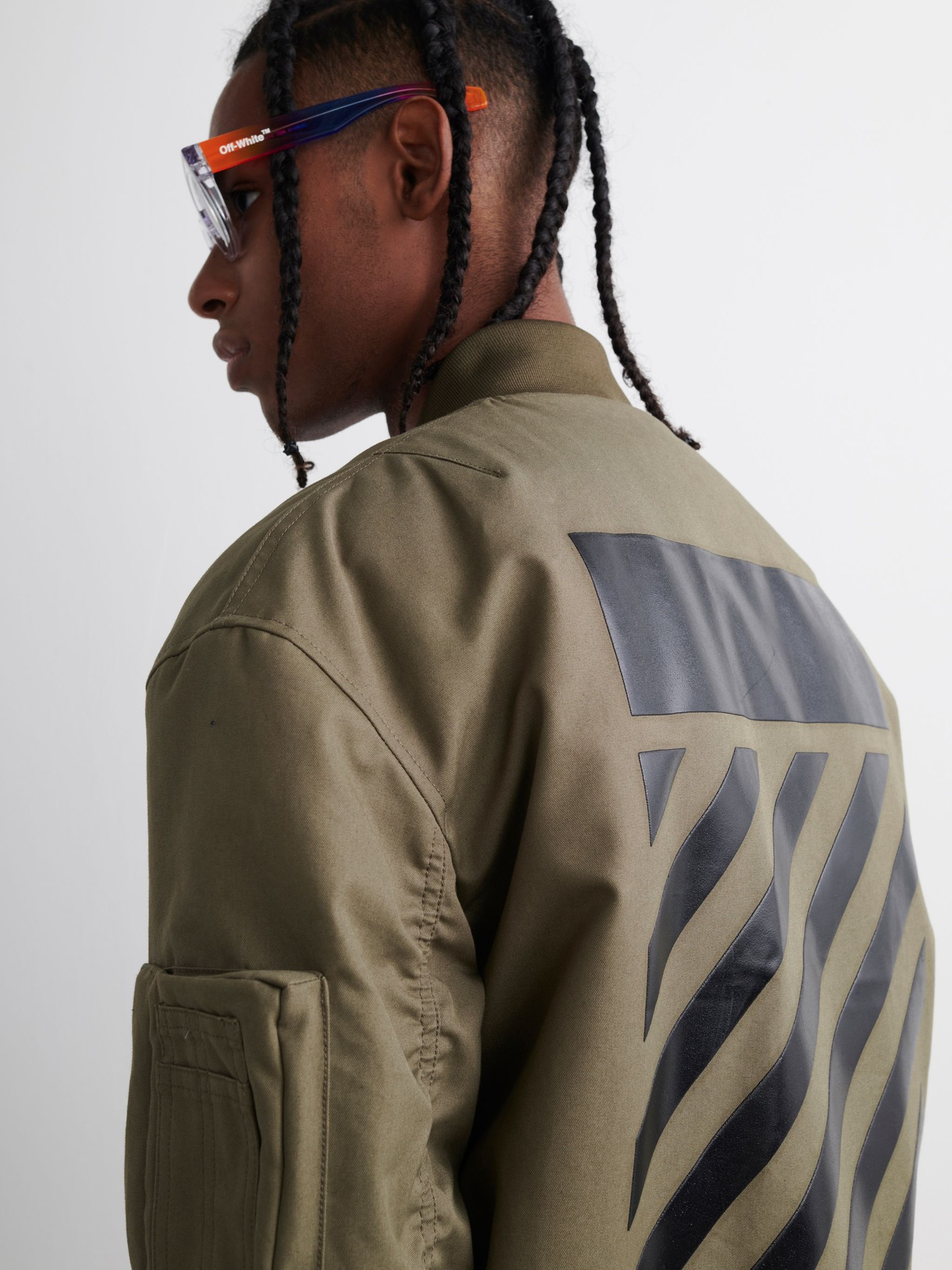 off white OW2022fw秋冬新款充棉飞行夹克外套