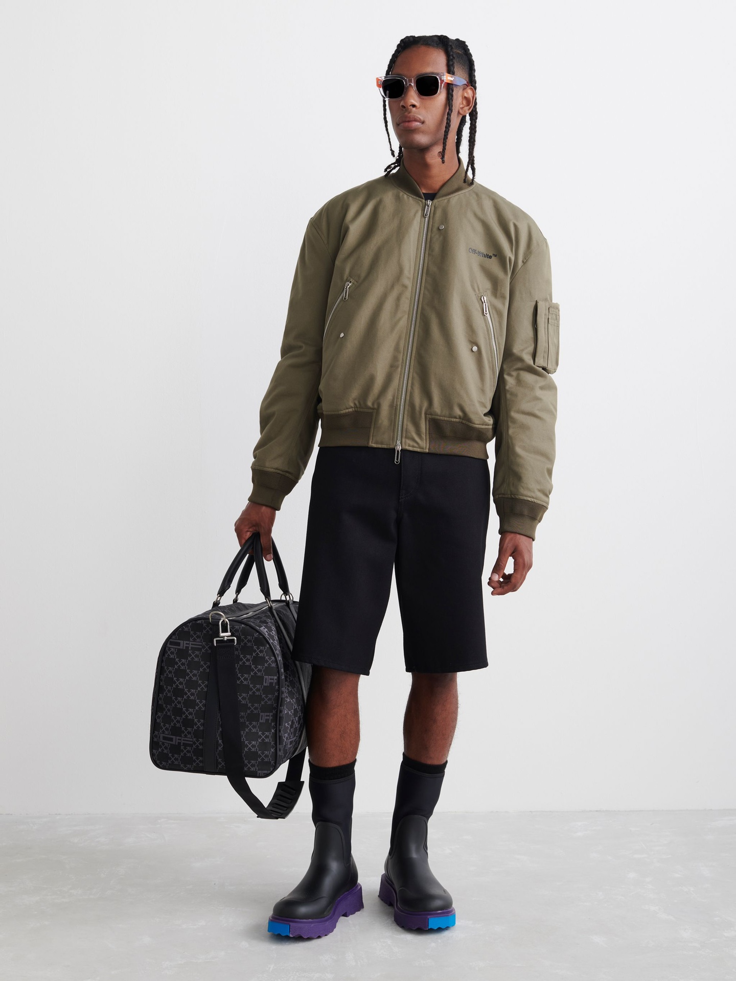 off white OW2022fw秋冬新款充棉飞行夹克外套