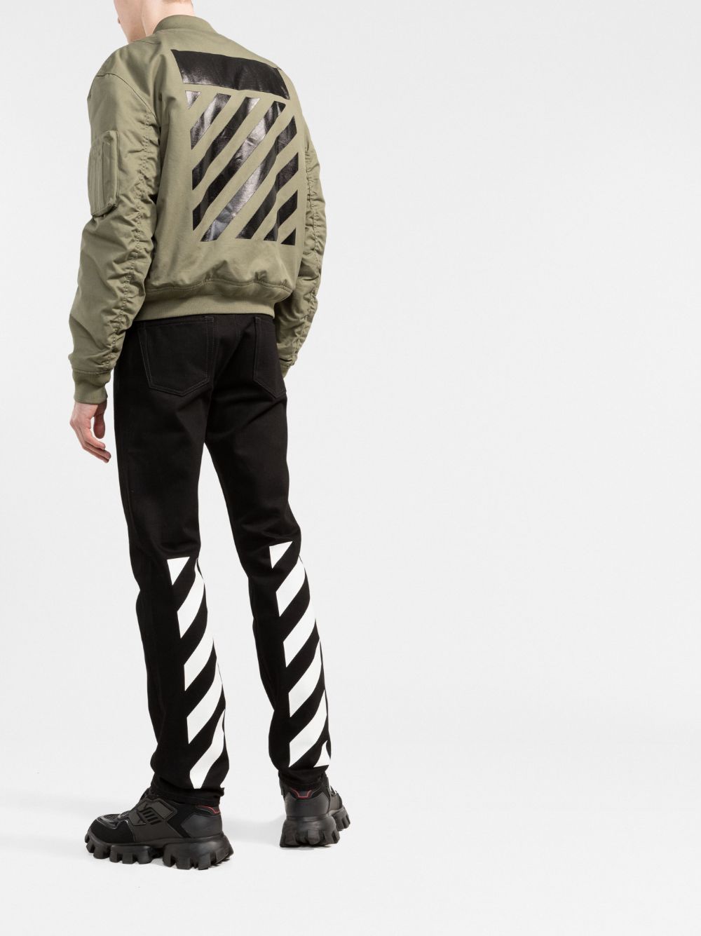 off white OW2022fw秋冬新款充棉飞行夹克外套