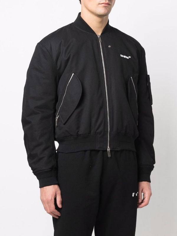 off white OW2022fw秋冬新款充棉飞行夹克外套