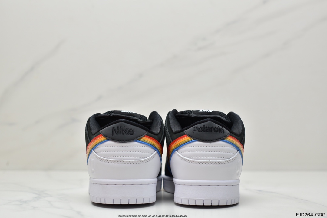 350 Polaroid x Nike SB Dunk Low”Polaroid” 宝丽来联名 黑白彩三色重叠钩子DH7722-001