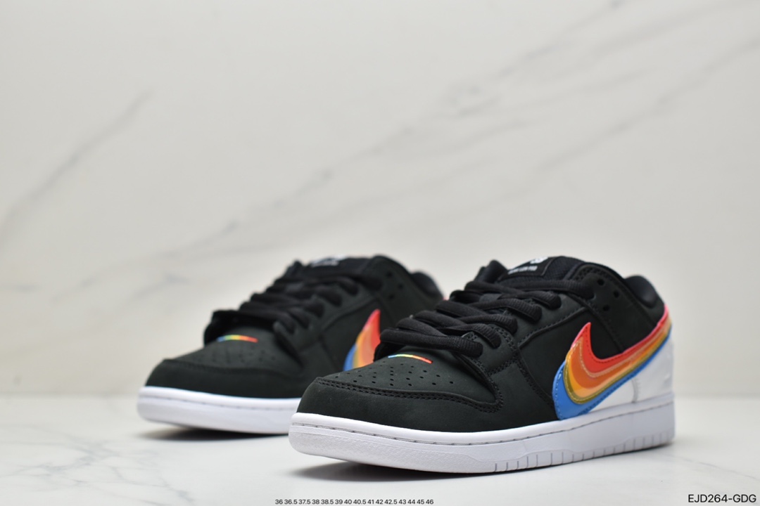 350 Polaroid x Nike SB Dunk Low”Polaroid” 宝丽来联名 黑白彩三色重叠钩子DH7722-001