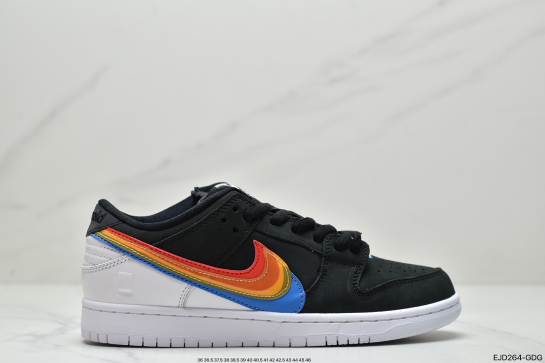 350 Polaroid x Nike SB Dunk Low”Polaroid” 宝丽来联名 黑白彩三色重叠钩子DH7722-001