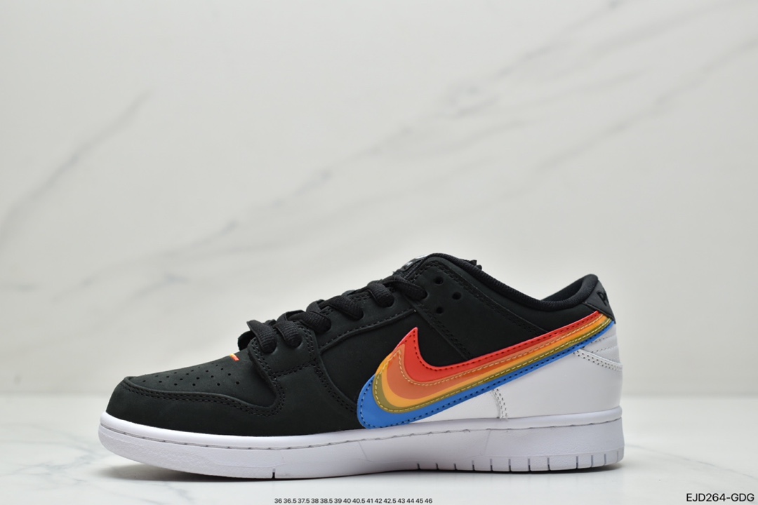 350 Polaroid x Nike SB Dunk Low”Polaroid” 宝丽来联名 黑白彩三色重叠钩子DH7722-001