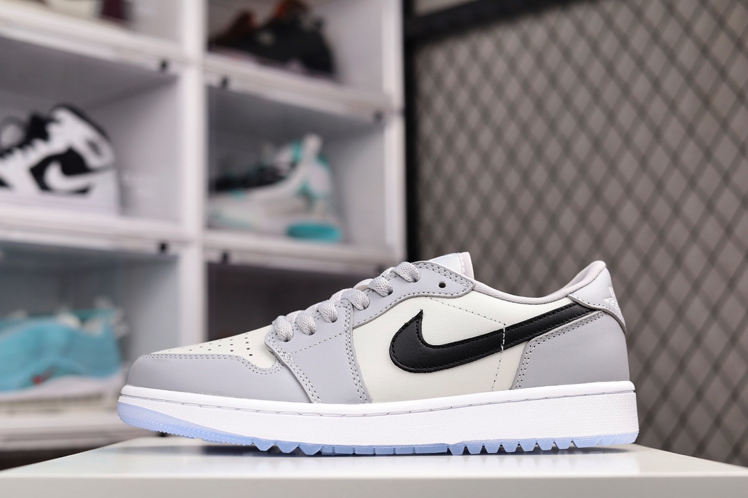 H0 NK Air Jordan 1 Low Golf AJ1乔丹一代 高尔夫版 系列低帮经典复古文化休闲运动鞋 采用软质牛培皮革鞋面材质 中底注胶孔内置真Sole气垫 配置全新锯齿防滑耐磨橡胶大底557RC