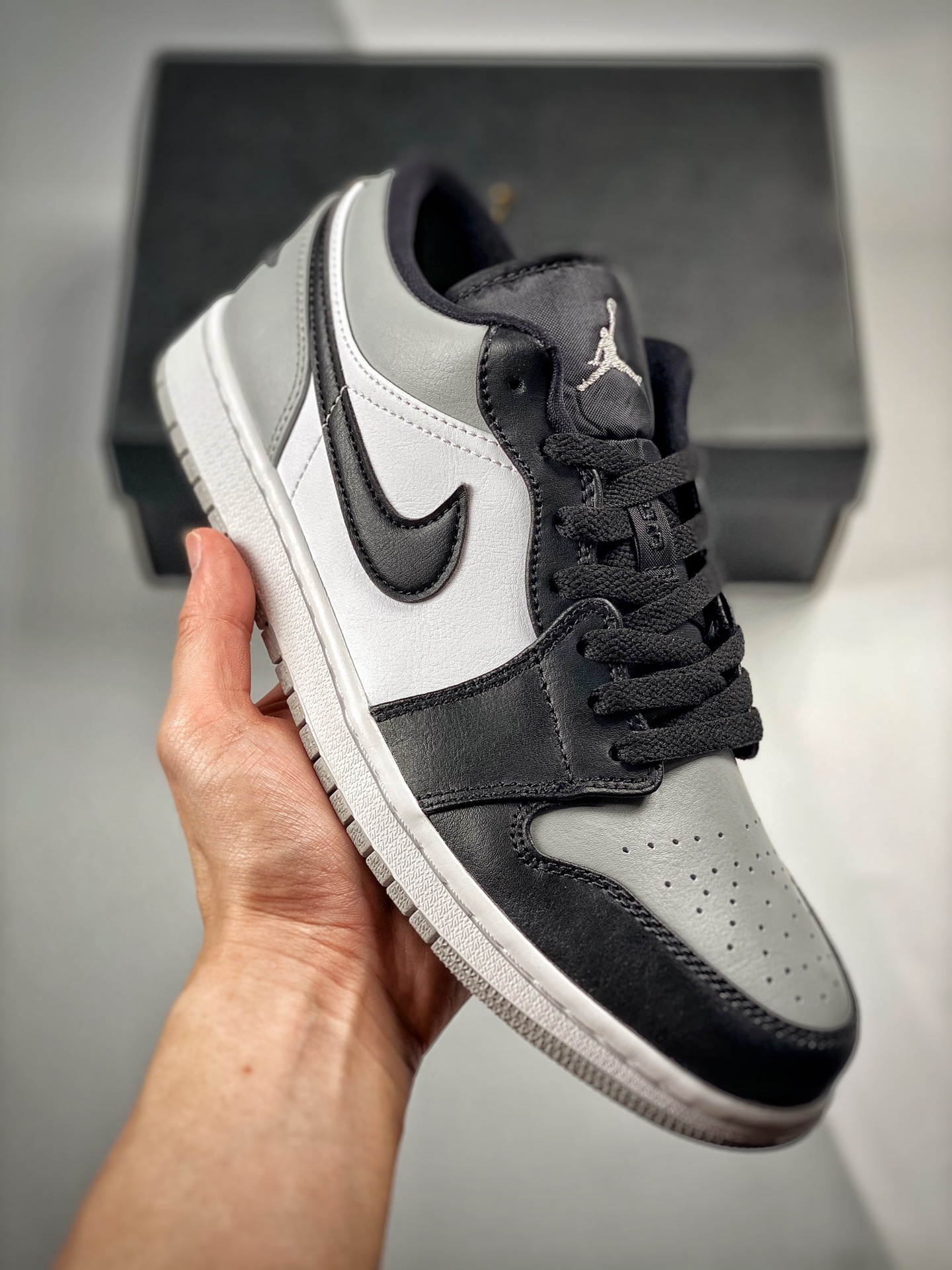 -4 Versión verificable Air Jordan 1 Low Sombra Gris, la mejor versión de caña baja del mercado, calidad de techo! La ún…