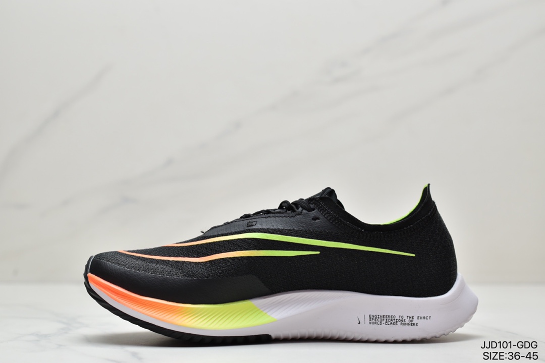 130 耐克Nike Zoomx Streakfly Proto 低帮跑步鞋 白黑橙 男女运动鞋 DH9275