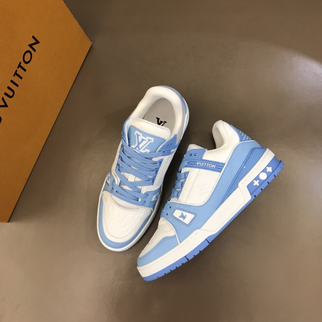 LV/路易威登   2022情侣款头层牛皮材质Trainer运动鞋