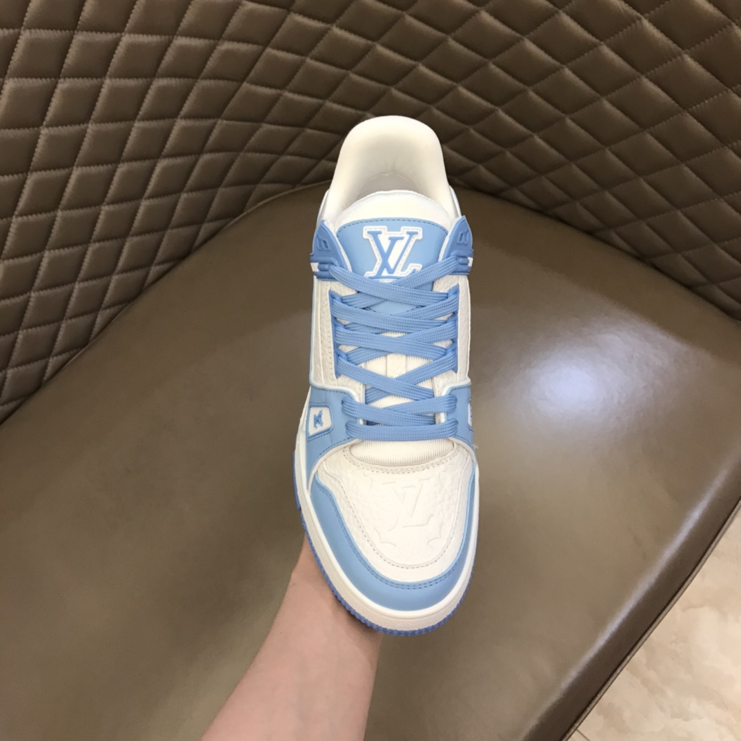 LV/路易威登   2022情侣款头层牛皮材质Trainer运动鞋