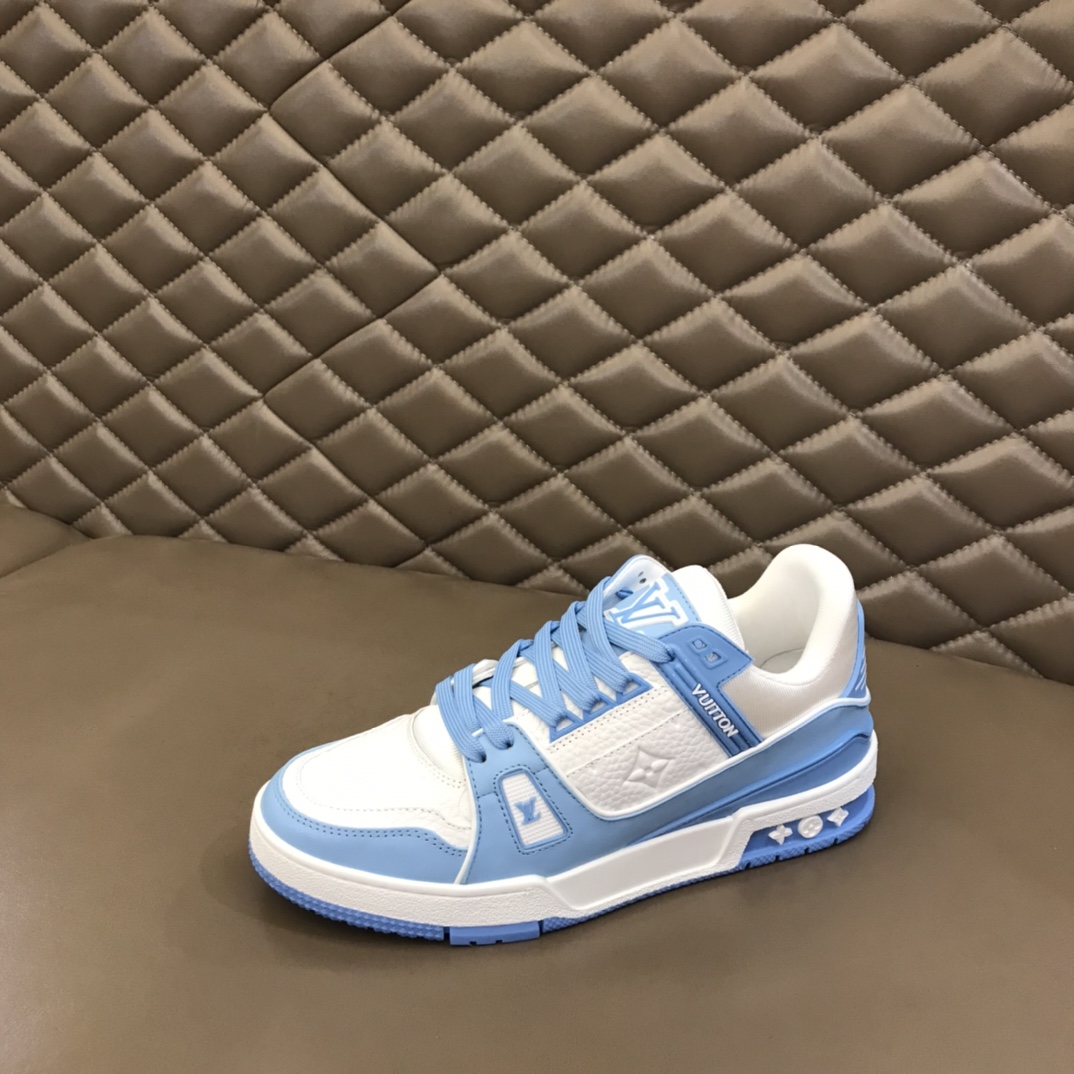LV/路易威登   2022情侣款头层牛皮材质Trainer运动鞋