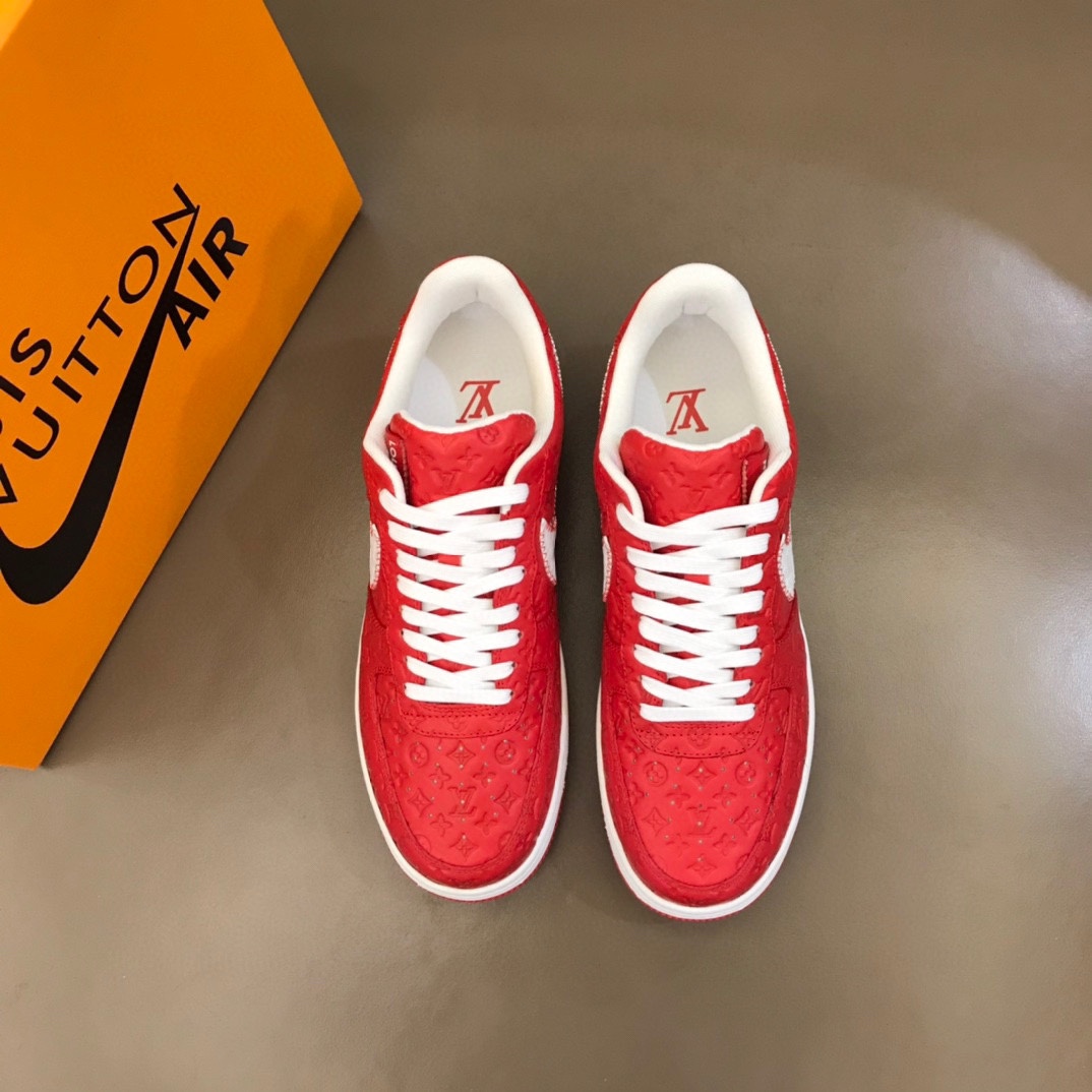 “Low-priced Nike & LV Recreational Sneakers with Oxen Pellets for Comfort, Size 38-44”