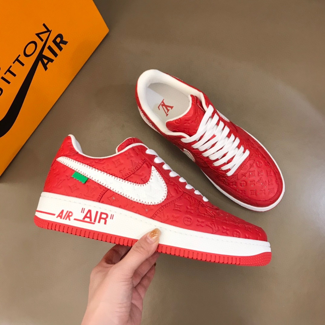 “Low-priced Nike & LV Recreational Sneakers with Oxen Pellets for Comfort, Size 38-44” - 图片 4