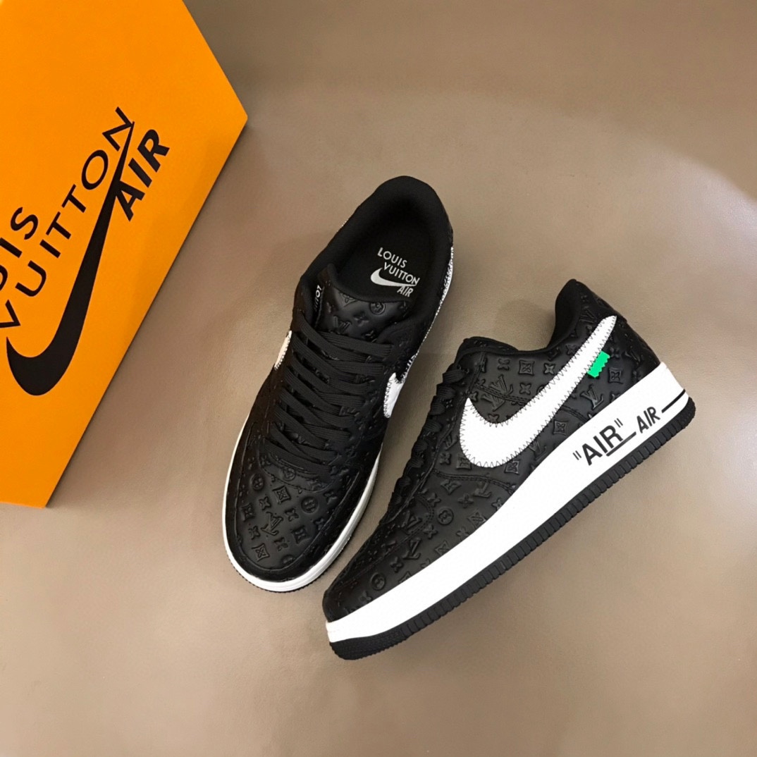 “Affordable Nike & LV Recreational Sneakers with Unique Oxen Pellet Construction” - 图片 2
