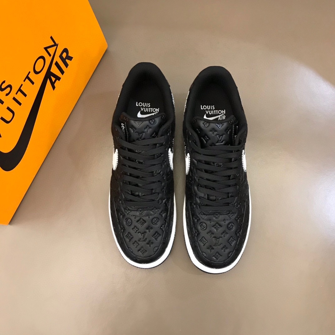 “Affordable Nike & LV Recreational Sneakers with Unique Oxen Pellet Construction”