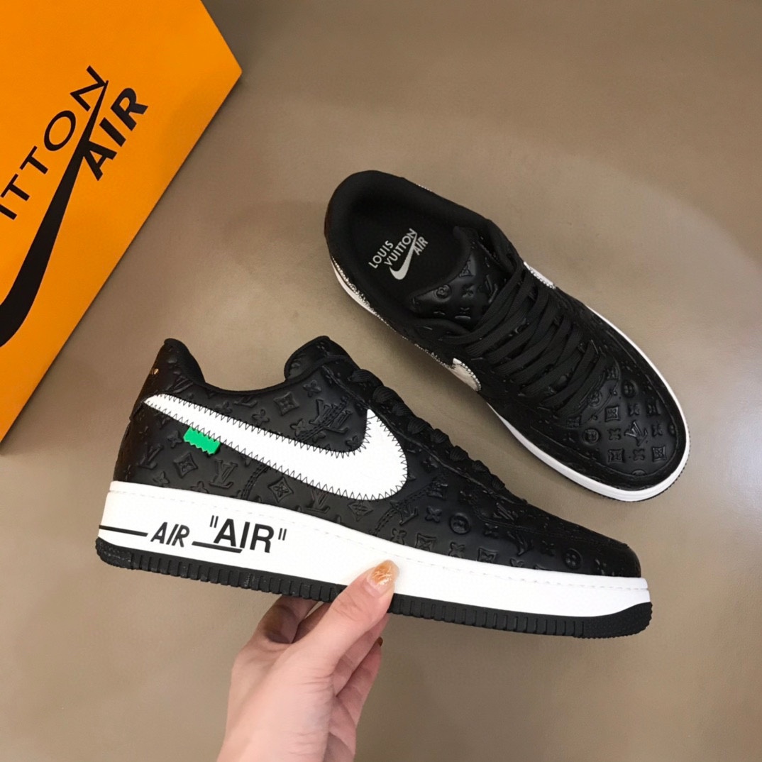 “Affordable Nike & LV Recreational Sneakers with Unique Oxen Pellet Construction” - 图片 4
